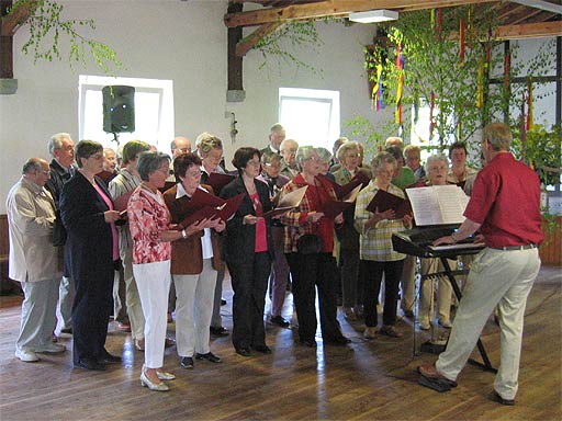 die Gastgeber des Frühschoppens: Chorgemeinschaft Liederkranz Meiningsen