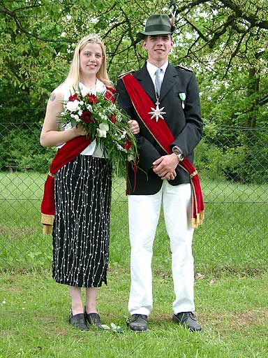 Königspaar Meiningsen 2002/2003 Ines Walbaum und Marco Hennig