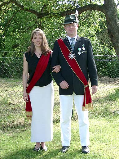 Königspaar Meiningsen 2003/2004 Veronika Steinbach und Martin Frische