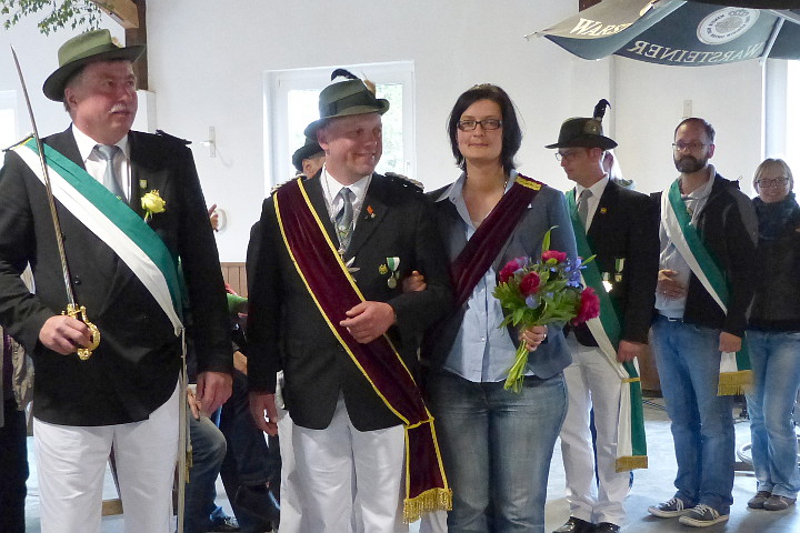Schützenkönigspaar Meiningsen 2015/16 Julia Romberg und Thorsten Friedeheim