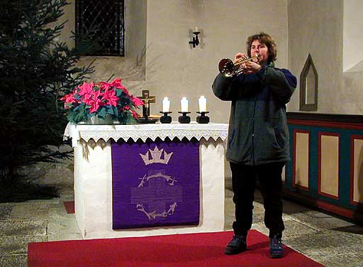 Trompetenschall in der St. Matthias Kirche zu Meiningsen
