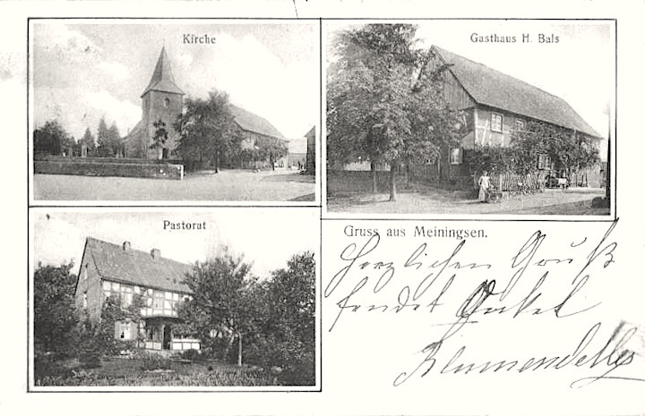Ansichtskarte Meiningsen 1908