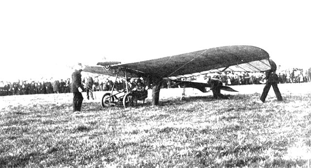 Flugzeug 1911, Notlandung in Lohne