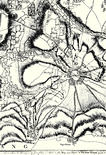 Militärplan 1766 (Ausschnitt) - Stadtarchiv Soest