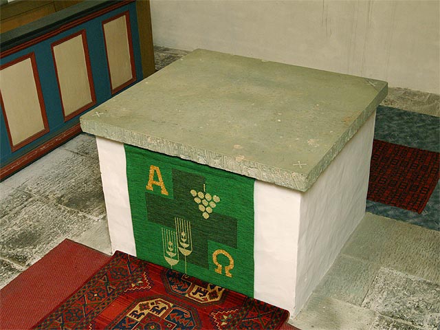 die alte Altarplatte