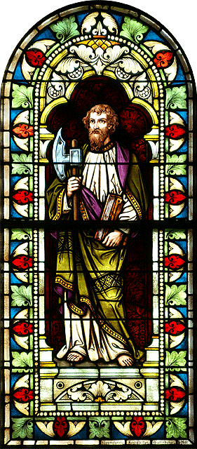 Kirchenfenster Apostel Matthias