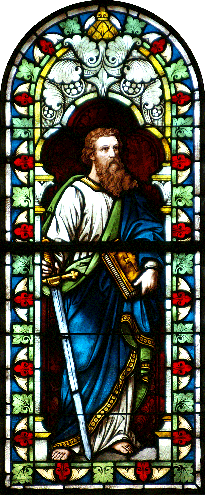 Kirchenfenster Apostel Paulus